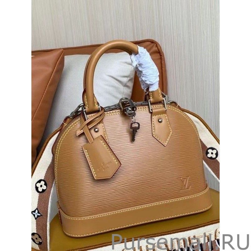 Epi Alma BB Bag With Jacquard Strap M57540 - Image 7