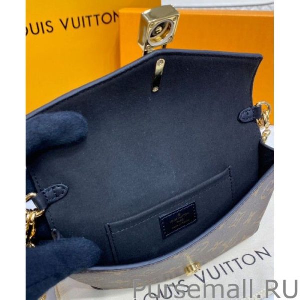 Padlock On Strap Handbags M80559 Black - Image 7