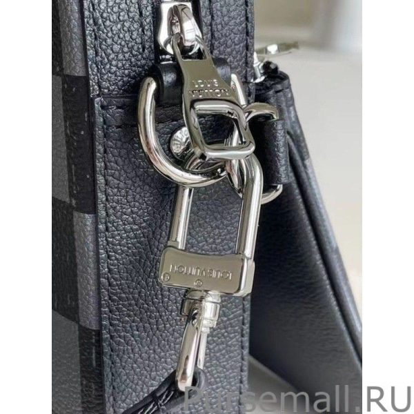 Trio Messenger Bag Damier Leather N80401 - Image 7