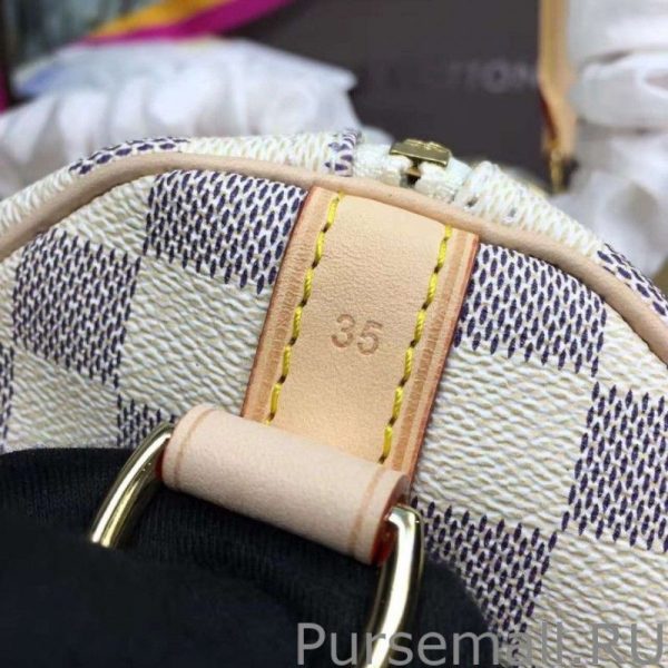 Speedy Bandoulière 35 Damier Azur N41372 - Image 7