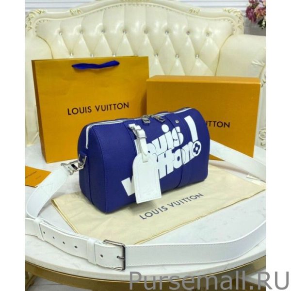 City Keepall M58747 Blue - Image 7