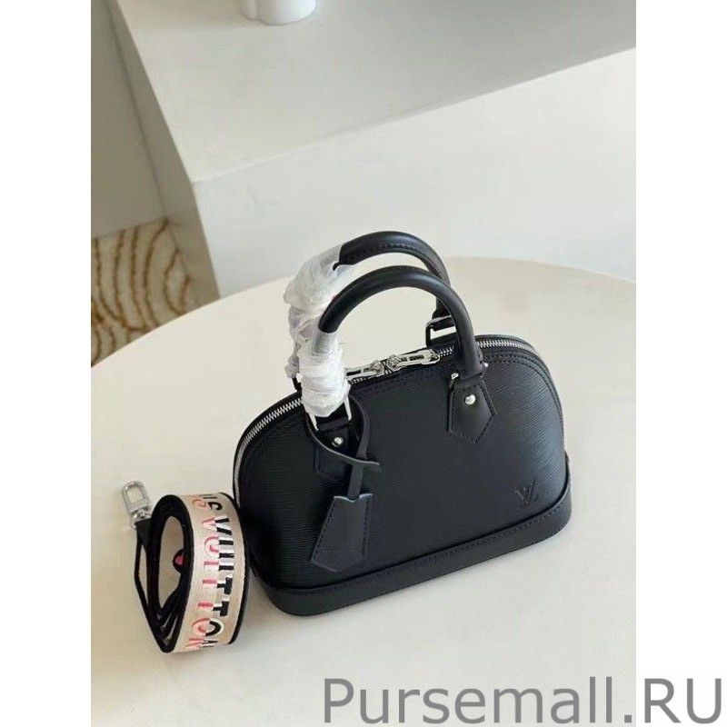 Epi Alma BB Bag With Jacquard Strap M59217 - Image 8