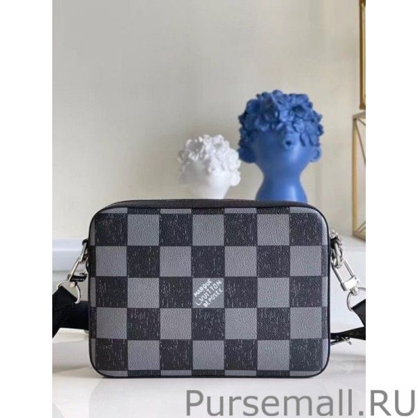 Trio Messenger Bag Damier Leather N80401 - Image 9