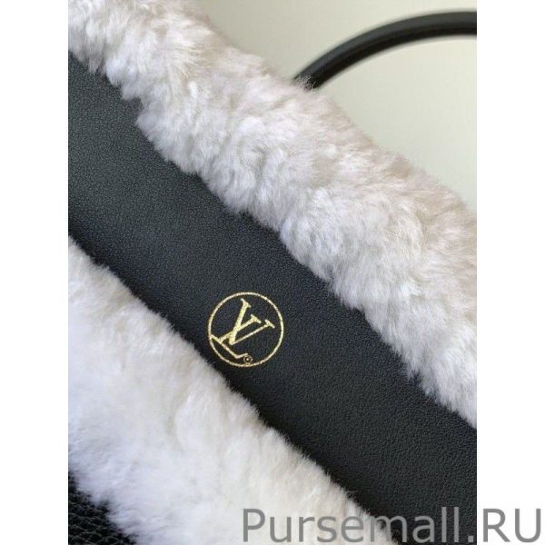 Black On My Side MM Bag with Shearling M58908 - Image 8
