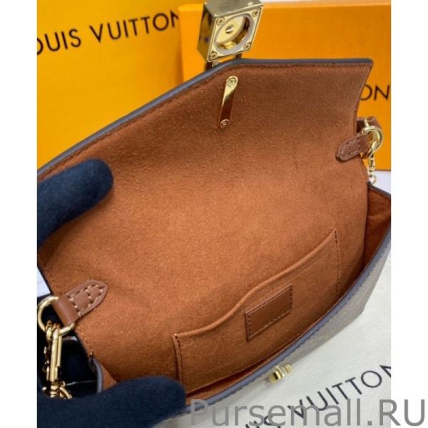 Padlock On Strap Handbags M80763 Brown - Image 8