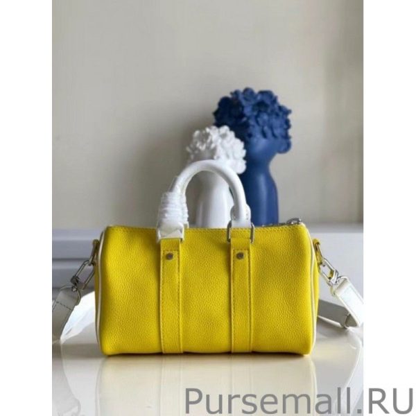 Keepall XS Bag In Yellow Leather M80842 - Image 9