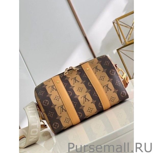 City Keepall Bag Monogram Stripes M45963 - Image 9