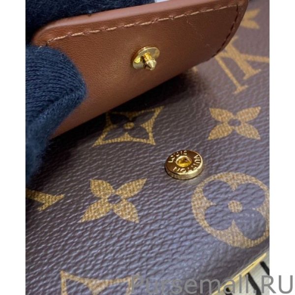 Padlock On Strap Handbags M80763 Brown - Image 9
