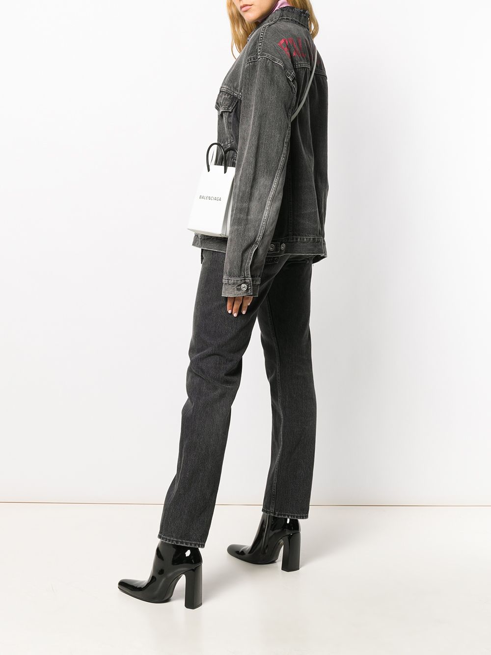 Balenciaga shopping phone bag on strap - Image 2