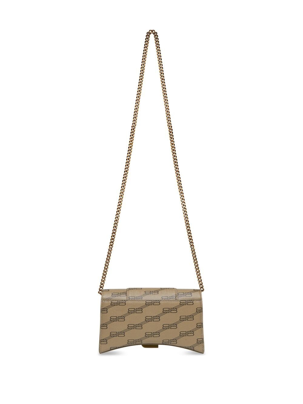 Balenciaga Hourglass BB-monogram wallet with chain - Image 2