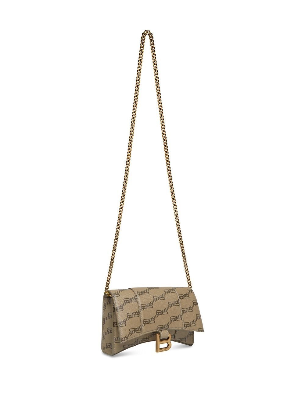 Balenciaga Hourglass BB-monogram wallet with chain - Image 3