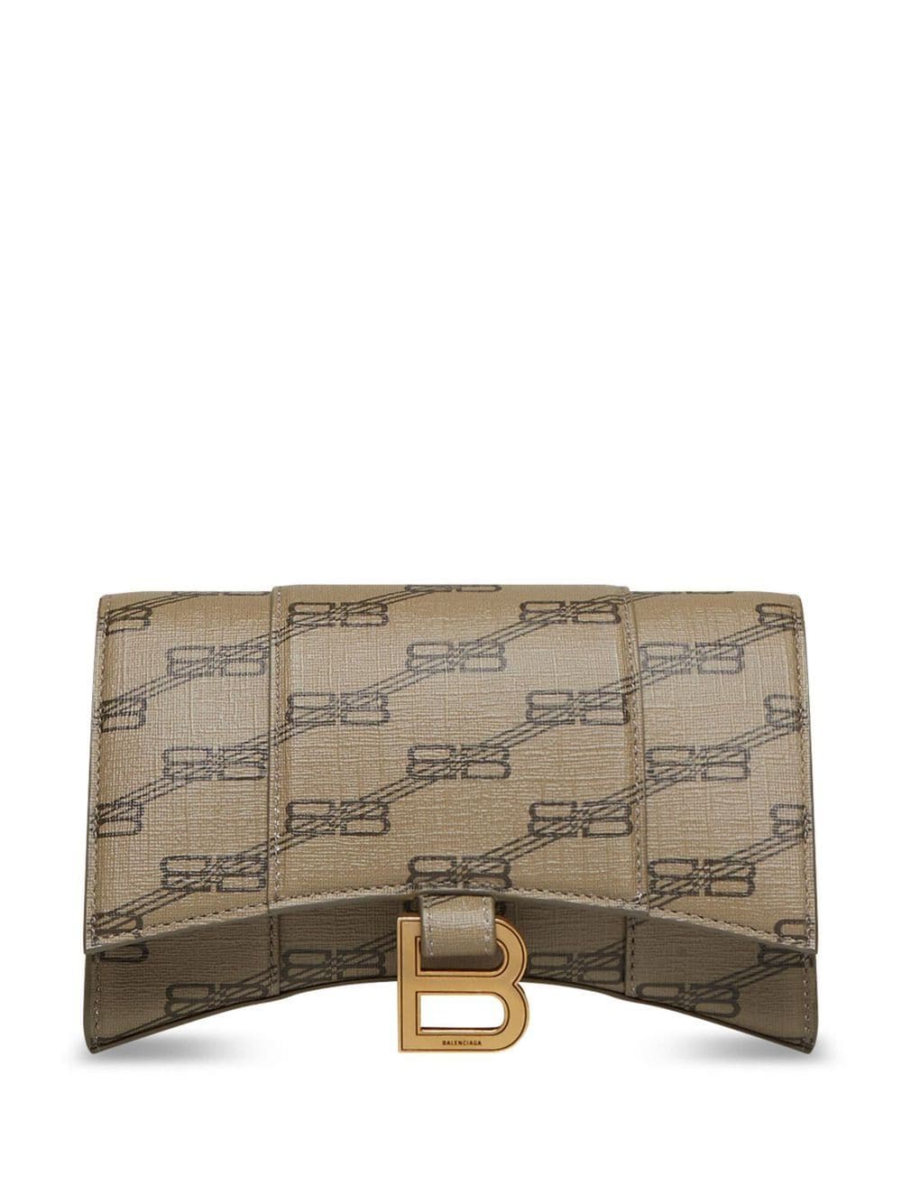 Balenciaga Hourglass BB-monogram wallet with chain - Image 6