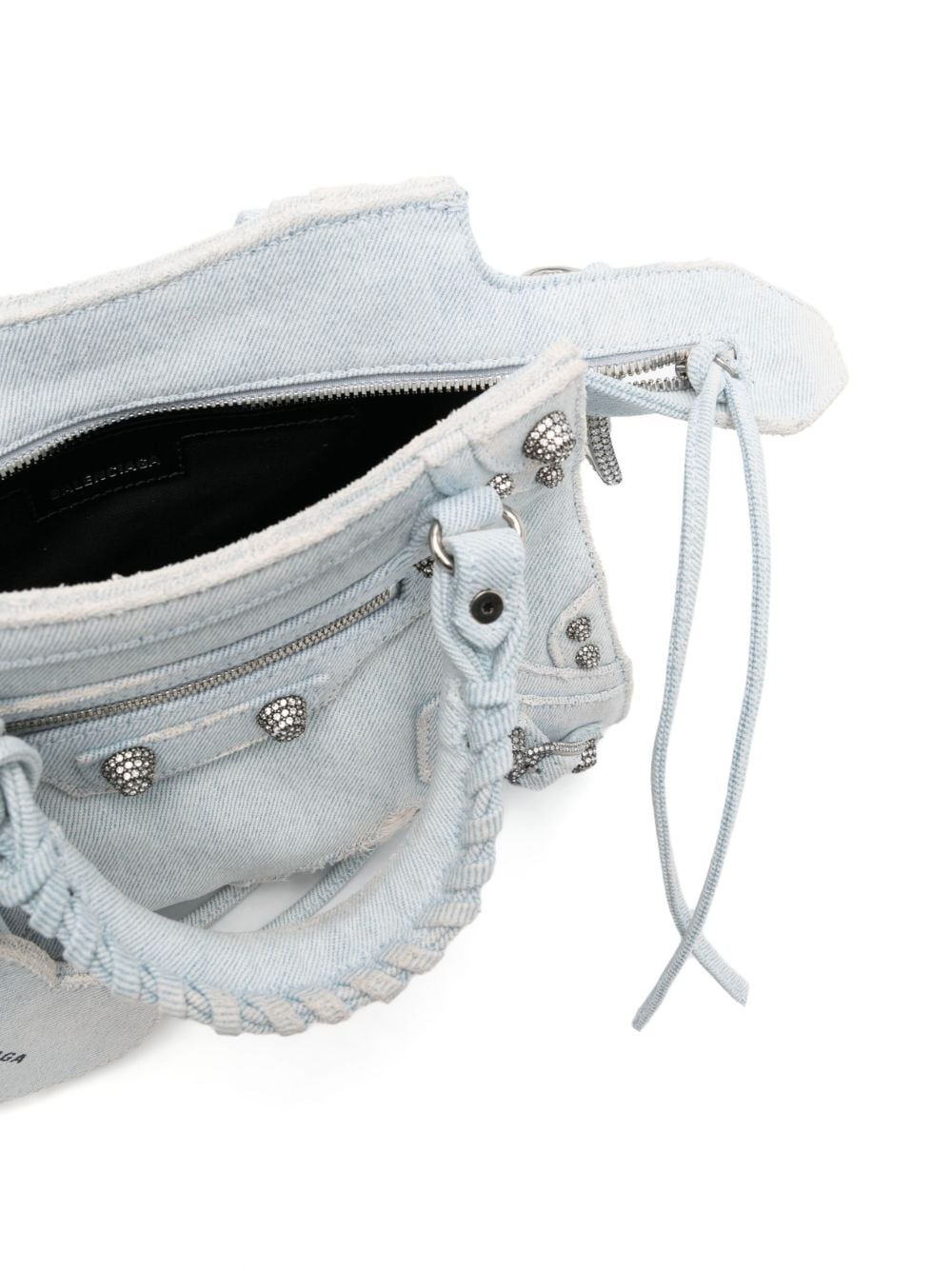 Balenciaga mini Neo Cagole denim tote bag - Image 6