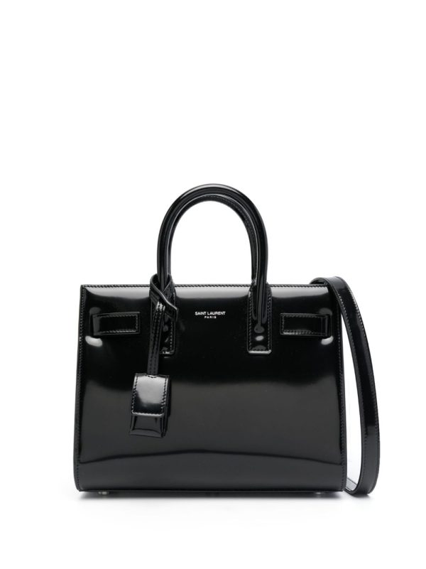 Saint Laurent Sac De Jour patent leather handbag