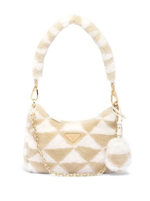 Prada Re-Edition shearling mini bag