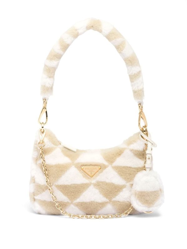 Prada Re-Edition shearling mini bag
