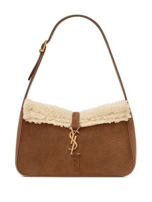 Saint Laurent logo-plaque shoulder bag