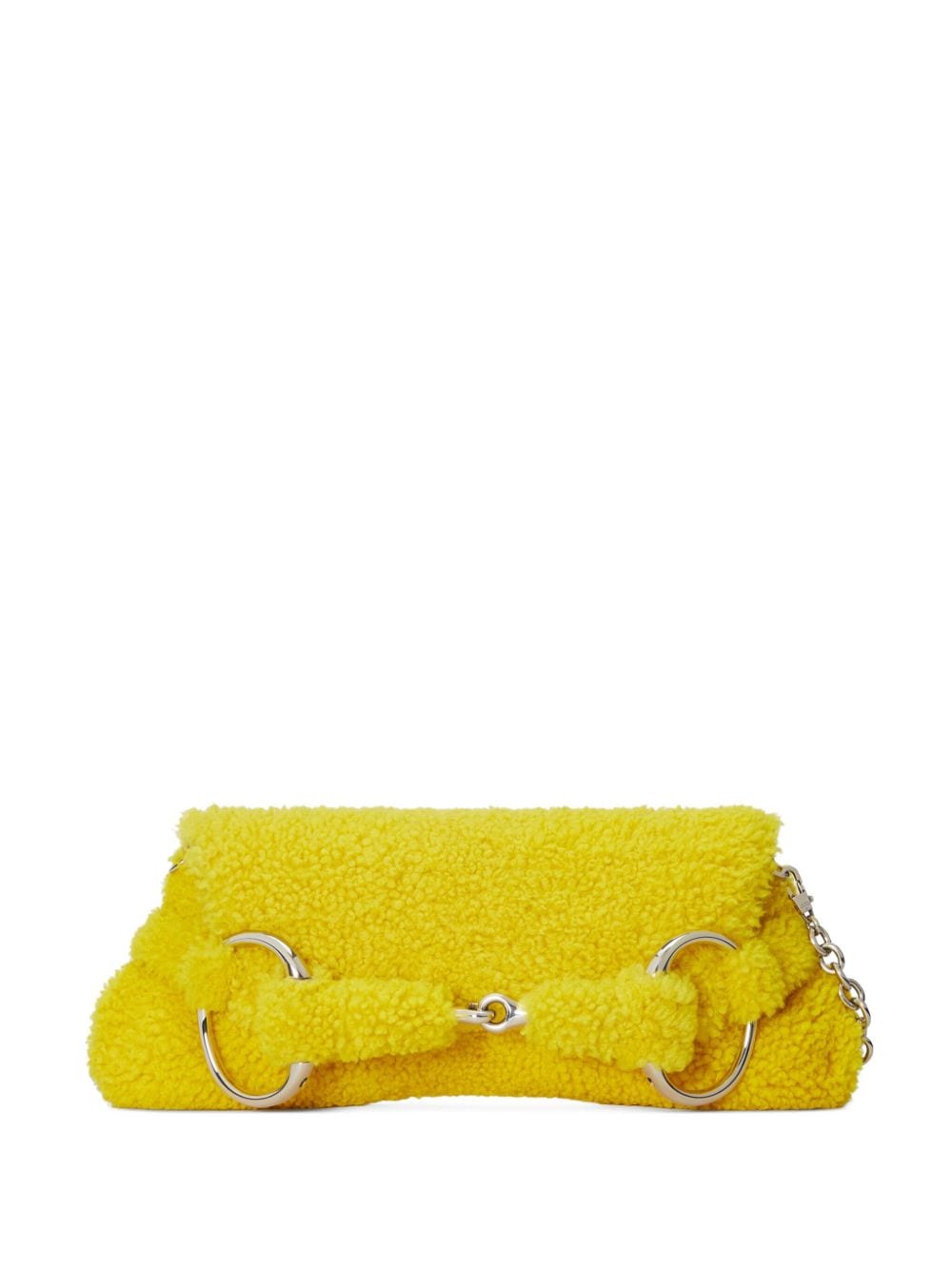 Gucci medium Horsebit shearling shoulder bag