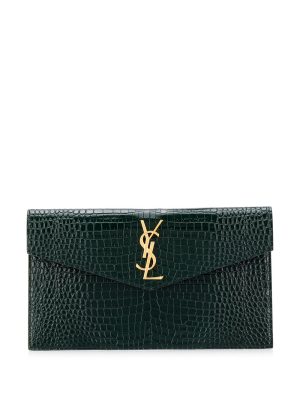 Saint Laurent logo plaque clutch bag