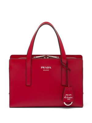 Prada mini Re-Edition 1995 brushed leather tote bag
