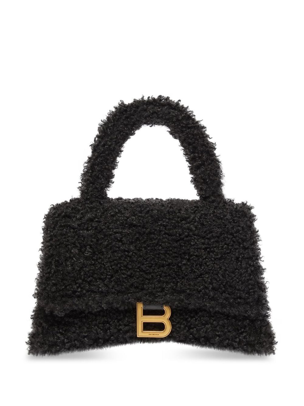 Balenciaga Hourglass furry tote bag