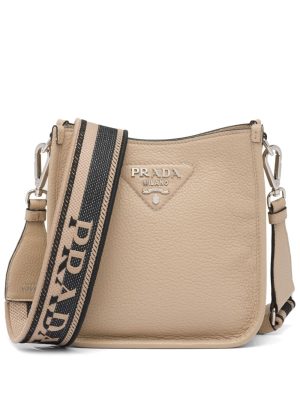 Prada mini logo-plaque shoulder bag