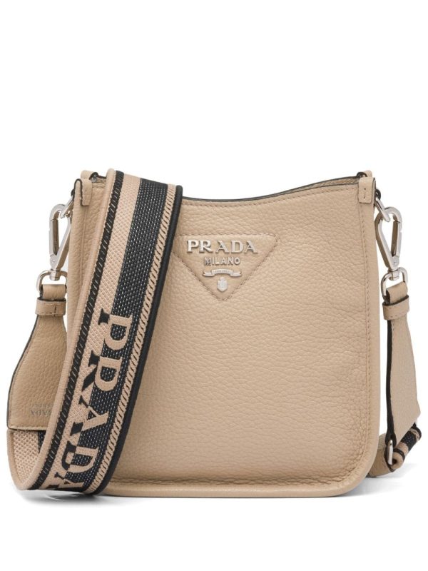 Prada mini logo-plaque shoulder bag