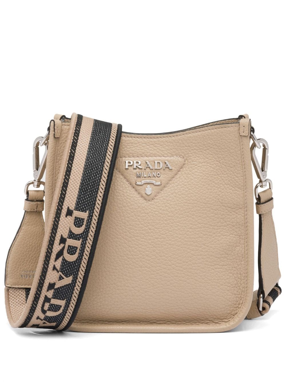 Prada mini logo-plaque shoulder bag