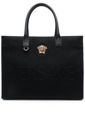 Versace La Medusa canvas tote bag