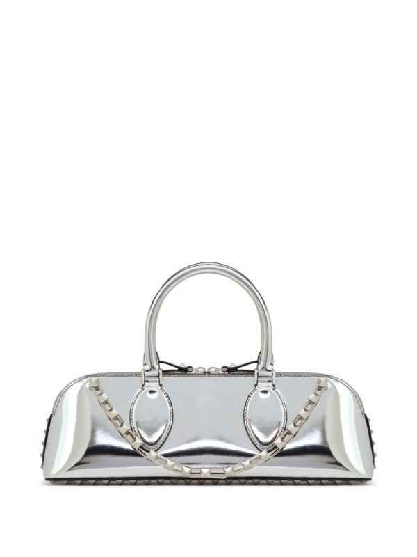 Valentino Garavani Rockstud E/W mirrored leather handbag