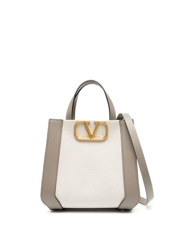 Valentino Garavani small VLogo canvas tote bag