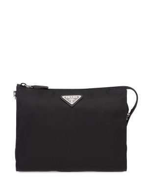 Prada Re-Nylon and Saffiano leather pouch