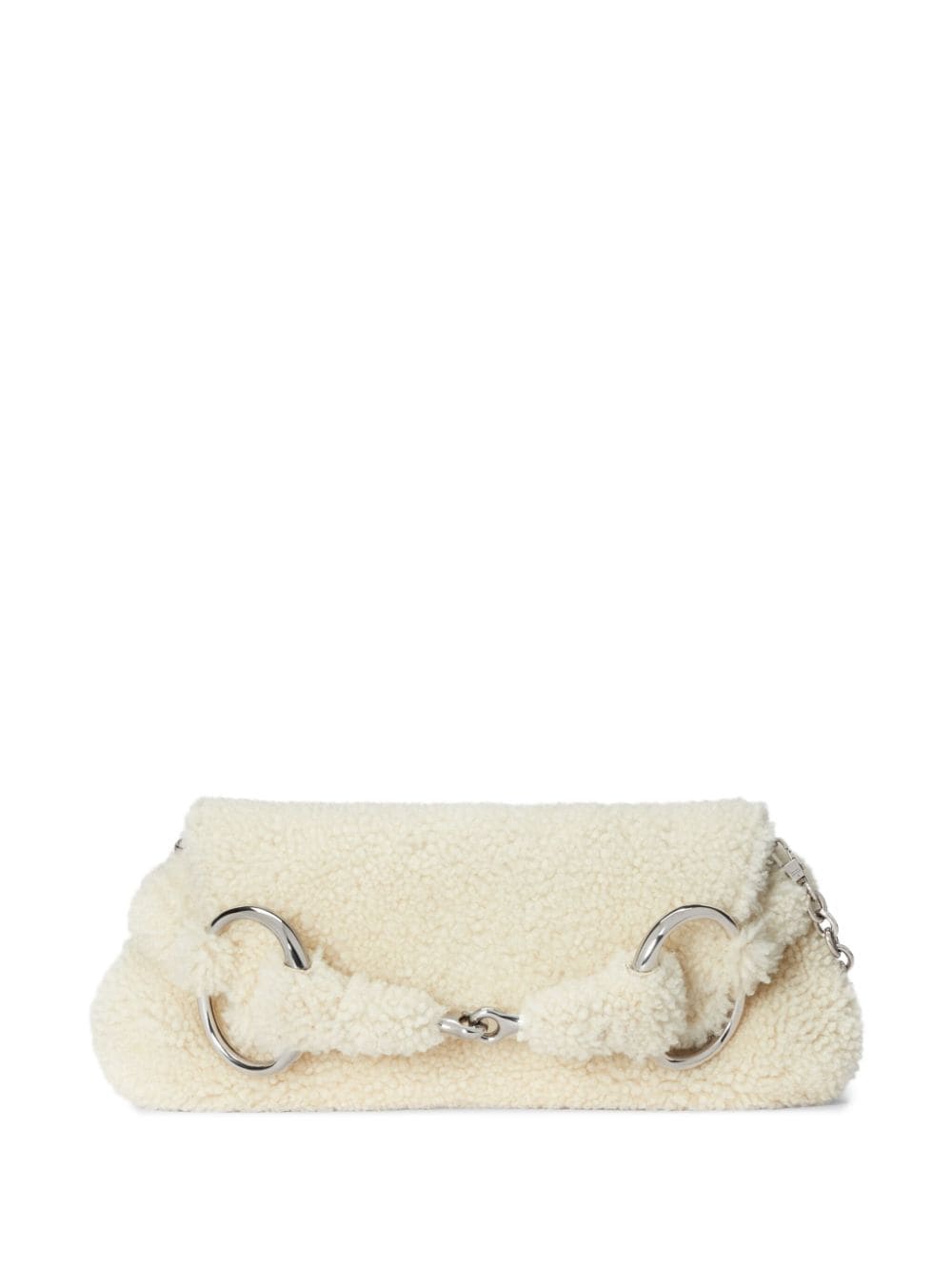 Gucci medium Horsebit shearling shoulder bag