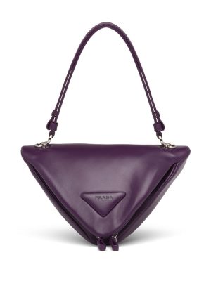 Prada logo-patch tote bag