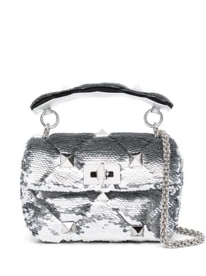 Valentino Garavani Roman Stud sequinned tote bag