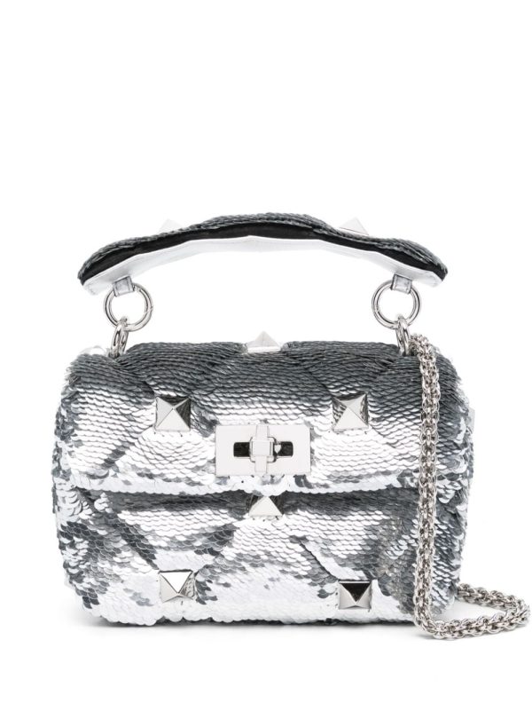 Valentino Garavani Roman Stud sequinned tote bag