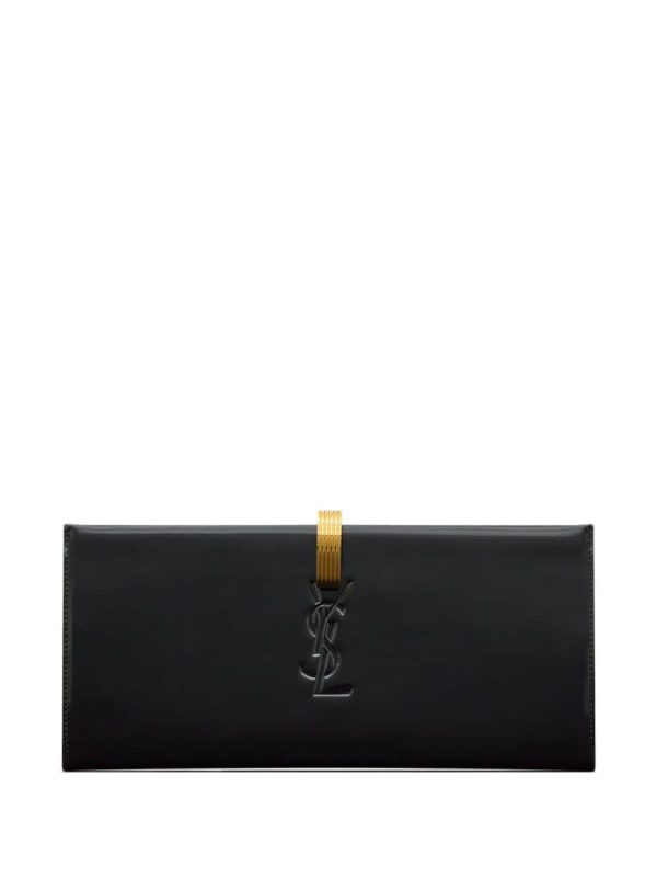 Saint Laurent Daria leather clutch