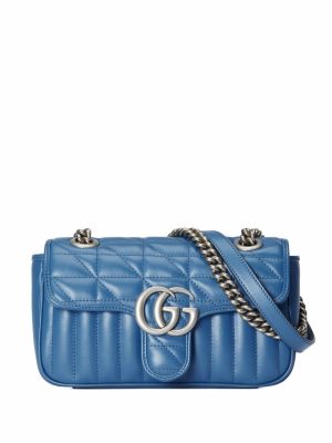 Gucci mini leather GG Marmont shoulder bag