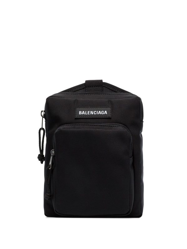 Balenciaga Explorer logo patch crossbody bag