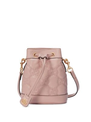 Gucci GG Supreme leather bucket bag