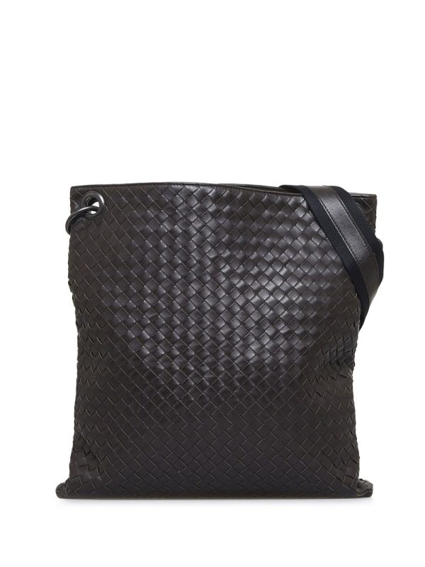 Bottega Veneta   Intrecciato leather crossbody bag