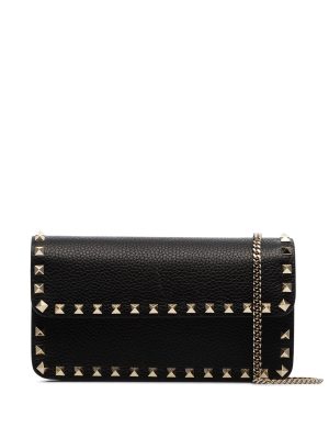 Valentino Garavani Rockstud leather clutch bag