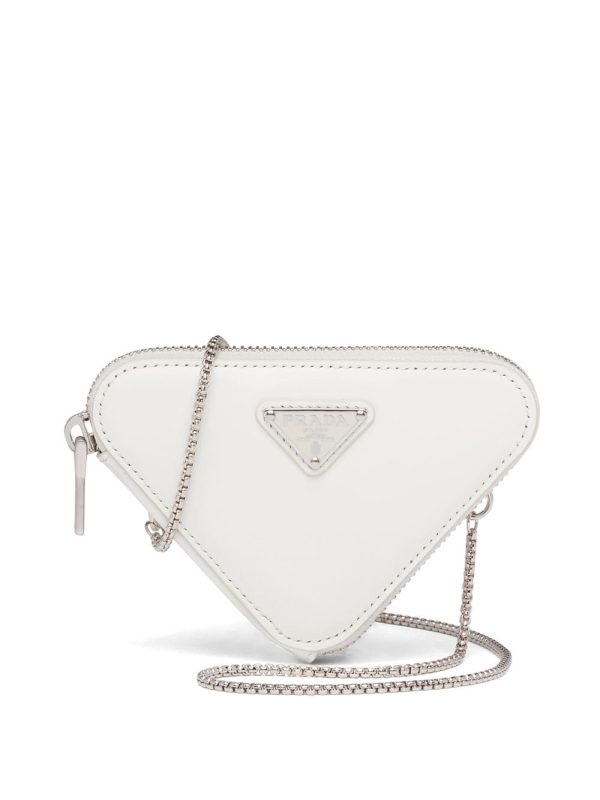Prada brushed-leather minipouch