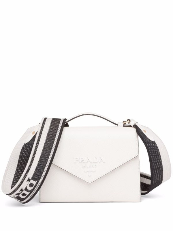 Prada lettering-logo tote bag