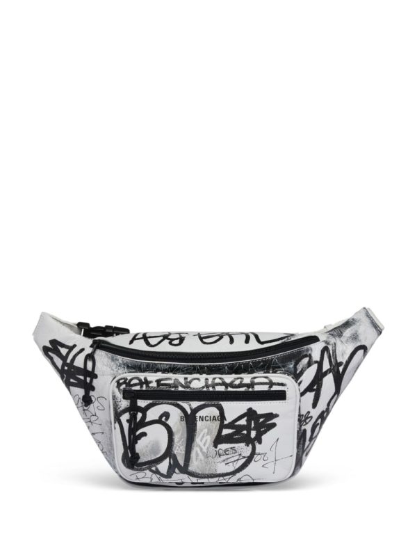 Balenciaga graffiti-print belt bag