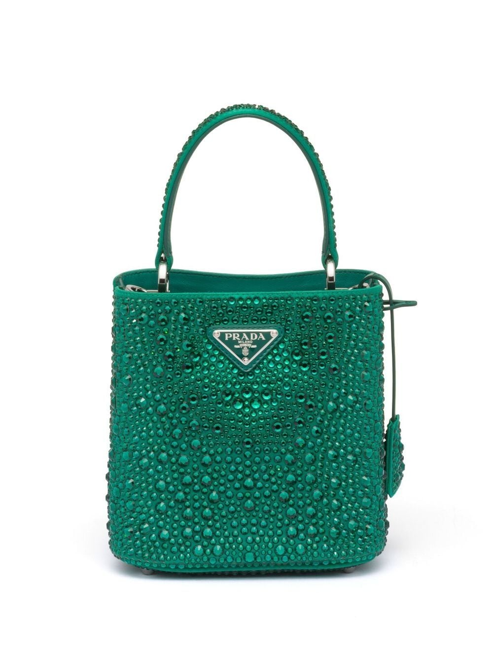 Prada Panier crystal-embellished tote bag