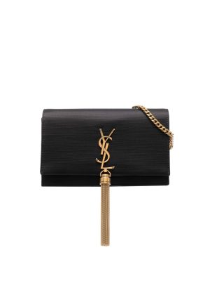 Saint Laurent Kate logo-plaque tassel bag
