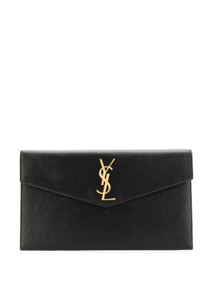 Saint Laurent medium monogram plaque pouch