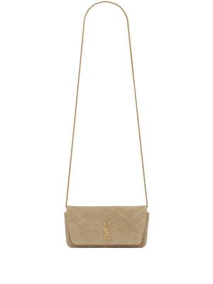 Saint Laurent Gaby quilted leather phone case