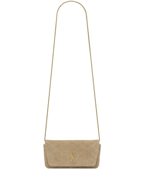 Saint Laurent Gaby quilted leather phone case